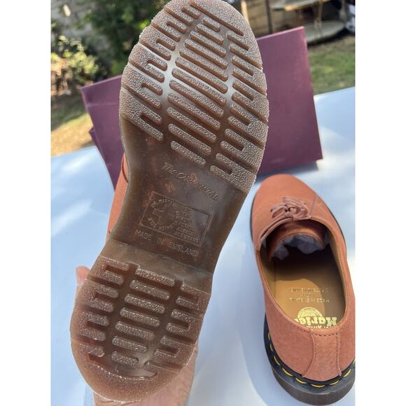 Dr. Martens 1461 MADE IN ENGLAND STEADS LEATHER OXFORD SHOES PINK/SALMON MENS 8 main image 4